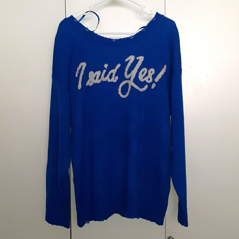 "I Said Yes!" Bride Sweater